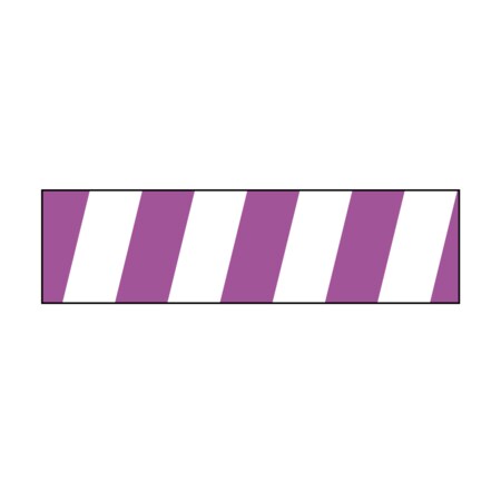 Nevs Mini - Striped Flag - White w/Purple - 3/16" x 1" NEV40143